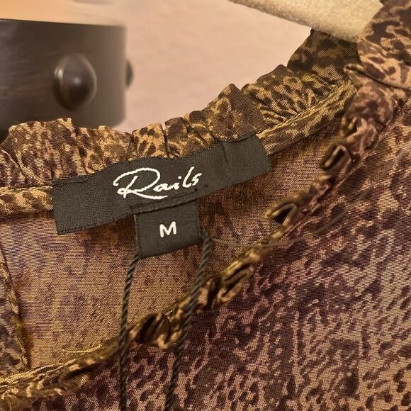 RAILS Faren SepiaPython Dress. Size M - Picture 4 of 6